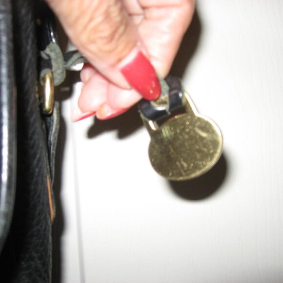 Vintage Dooney & Bourke Regal Mini Briefcase / Large Carrier Black Bag - Picture 4 of 15